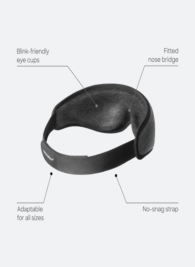 أوستريتش بيلو قناع عين Ostrichpillow، قناع نوم للرجال والنساء، يحجب الضوء بنسبة 100%، لا يسبب ضغطًا على العينين، ناعم ومسامي، مقاس قابل للتعديل، حقيبة سفر مرفقة - Image 2